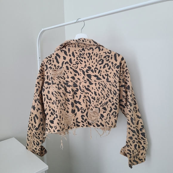 Animal Print Denim Jacket - Picture 5 of 5